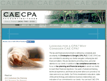 Tablet Screenshot of caecpa.com
